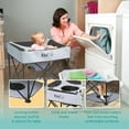 thumbnail image 4 of KidCo P7002 - GoPod Adjustable Height Travel Activity Seat with Floor Mat, Portable Baby Chair, Baby Activity Center (Pistachio), 4 of 6