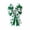 Green, variant on Wooowa St. Patrick's Day Green Bowknot Hanging Pendant Exquisite Bow Decor Craft Irish Festival Home Door Wall Ornament Trendy Festive Irish Holiday Accent Supply