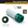 thumbnail image 3 of Unidad de disco Socket Titan 21094 de 1/2 pulgada x 22 mm que no deja marcas, 3 of 5