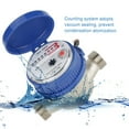 thumbnail image 3 of Medidor de Agua, Acoplamientos de 15 Mm y 1/2 Pulgada, Pantalla de Contador de Rotación, Medidor de Agua, Medidor de Flujo de Agua, Medidor de Agua Fría para Jardín y Uso Doméstico ANGGREK Otros, 3 of 9