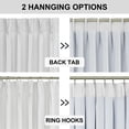 thumbnail image 4 of Cortinas Vision Home, color blanco, plisadas, totalmente opacas, 260 x 102 cm, 4 of 7