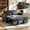 DarkGray, variant on 54" Convertible Sleeper Sofa Bed, Modern Velvet 3-in-1 Pull Out Loveseat Couch with 5-Position Backrest & Side Storage Pocket for Living Room, DarkGray