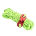 thumbnail image 2 of Cuerda reflectante para acampar al aire libre, resistente al viento, cuerda para tienda de campaña de 4 mm, cordón para tienda de campaña, verde fluorescente, 2 of 14
