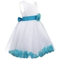 thumbnail image 3 of inhzoy Kids Flower Girls Wedding Party Petals Tulle Dress, 3 of 3