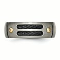 thumbnail image 4 of Titanium Brushed Black Yellow Plated 8mm Wedding Ring Band Size 13.00 Fancy, 4 of 11