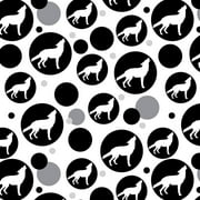 Wolf Howling Premium Gift Wrap Wrapping Paper Roll Pattern