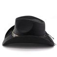 thumbnail image 5 of Straw Cowboy Hat for Men Women Adult, Breathable Lightweight | Straw Woven, Elastic Sweatband,Western Style, Outdoor Sunshade, 5 of 7