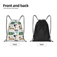 thumbnail image 5 of Kdxio Back To School A Print Drawstring Backpack Bag,Waterproof Draw String Back Sack, Gym Drawstring Bags Swim Bag For Unisex, 5 of 9