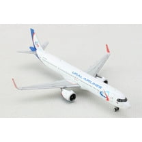 Airbus A321neo Commercial Aircraft "Ural Airlines" White with Blue Tail 1/400 Diecast Model Airplane by GeminiJets