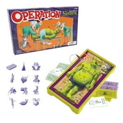 OPERATION :Shrek - Collectible Silly Skill Board Game, Perform Surgery On Shrek, Removing Parts & Buzzer, Licensed, Family & Kids Ages 6+, 1+ Players