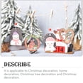thumbnail image 3 of Monstrate Colgante de rodajas de madera de Navidad de 3 piezas, adornos colgantes de árbol de Navidad de dibujos animados, colgador de señal de Kits de decoración para fiestas Tipo 1, 3 of 6
