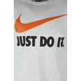 thumbnail image 3 of Nike Men's Short Sleeve Just Do It Swoosh Graphic Active T-Shirt Orange Grey M, 3 of 3