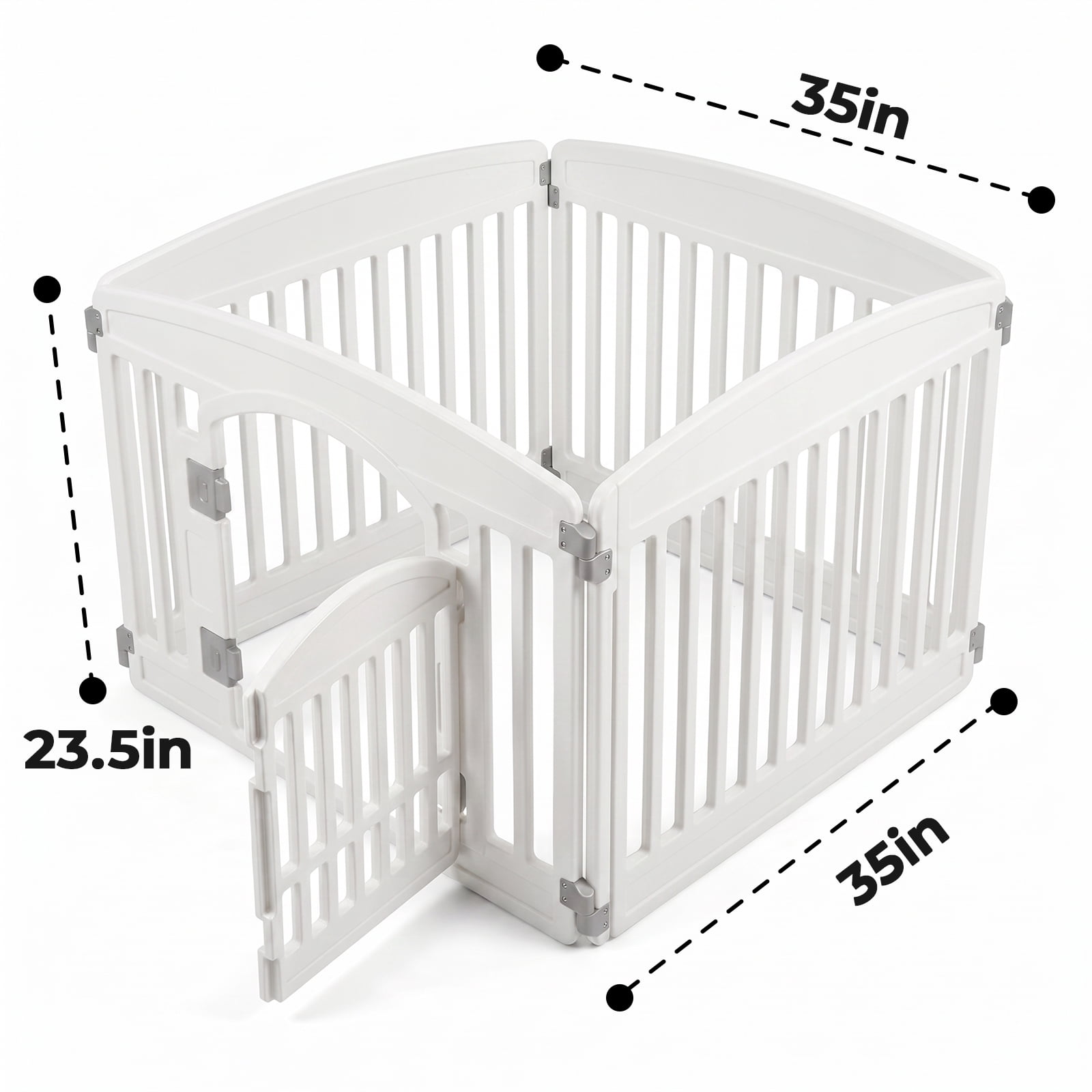 Alvantor Portable Dog Playpen - Foldable Pet Fence for Indoor and Outdoor Use, Easy to Clean