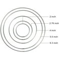 thumbnail image 2 of 20 Pieces Metal Dream Catcher Rings Hoops Steel Craft Silver Rings for Crafts,Macrame and Other DIY Projects in 5 Sizes, 2 of 6