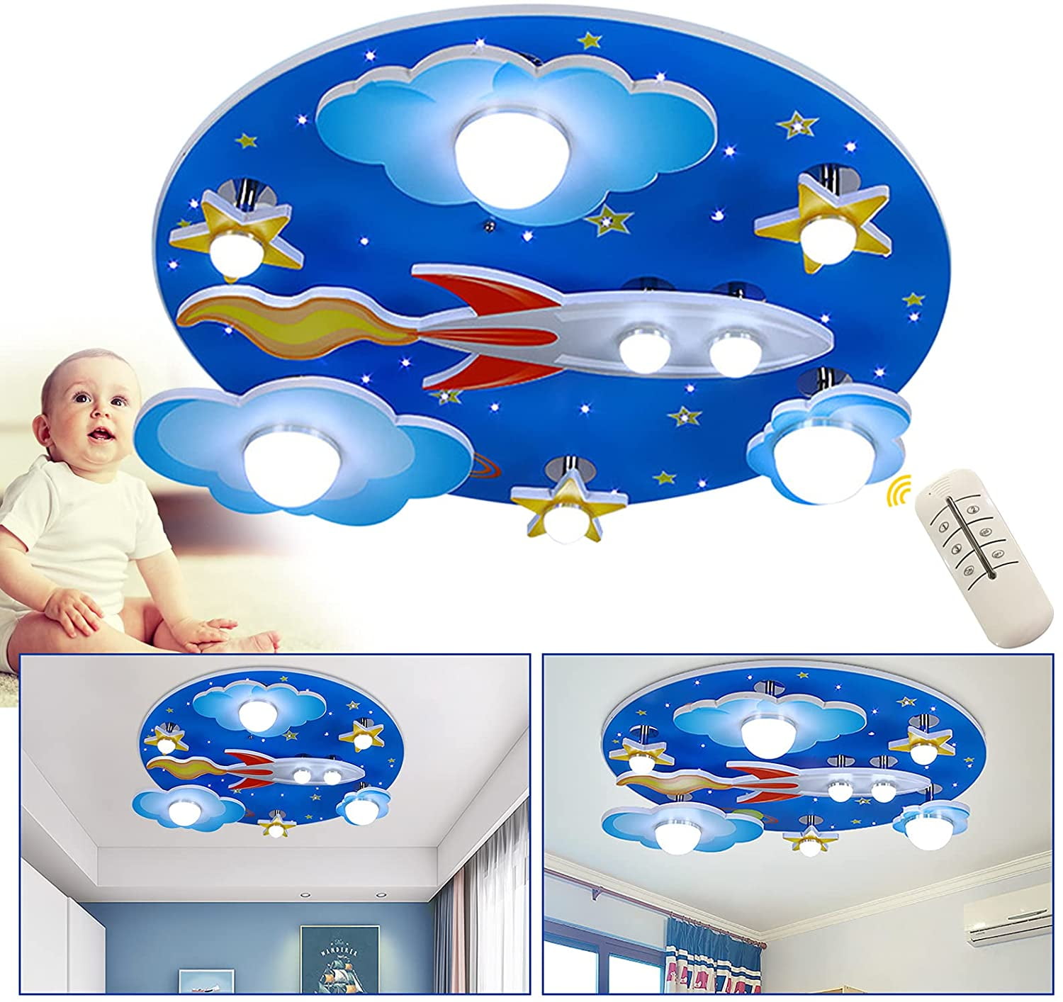 LED Globe Nursery Ceiling Light For Kids Room Cartoon Round Surface Mounted  Bedroom Lighting Fixtures For Boys And Girls LLFA From Volvo Dh2010,  $390.57