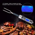 thumbnail image 3 of Termómetro para carne, pantalla LCD, termómetro digital para carne, tenedor, parrilla para barbacoa, sonda, termómetro electrónico, botella de cocina, termómetro para alimentos Rojo Verde, 3 of 5