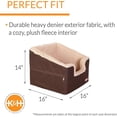 thumbnail image 7 of K&H Pet Products Bucket Booster Rectangle Pet Car Seat - Small - Chocolate and Tan, 7 of 7