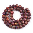 thumbnail image 2 of Round Dyed Gemstone Beads Strands Colorful 8mm Hole: 1mm about 42~43pcs/strand 14.37~14.65 inch(36.5~37.2cm), 2 of 3