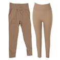 thumbnail image 2 of Leggings de entrenamiento diseño de secado rápido color café grande ANGGREK pantalones de yoga de cintura alta, 2 of 8