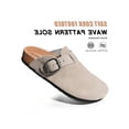 thumbnail image 4 of Men's Comfortable Clogs with Memory Foam Insole, Adjustable Strap Buckle, Soft Nubuck Leather, Durable Rubber Sole, Round Toe, Sizes 7-14, 4 of 5