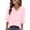 c01Pink, variant on Womens Tops Eyelet Lace V Neck Bell Sleeve Blouses Dressy Casual Work Shirt Loose Fit Summer Spring Fashion Clothing Blue M