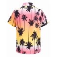 thumbnail image 3 of Arshiner Boys Hawaiian Tropical Short Sleeve Button Down Shirt for 4-14 Y | Kid Summer Casual Floral Beach Shirts with Chest Pocket for School Vacation, 3 of 6