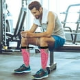 thumbnail image 6 of FREEAMG Ottoman Motifs Compression Socks for Women&Men Circulation-Best Support for Nurses,Running,Athletic-1 Pairs, 6 of 7
