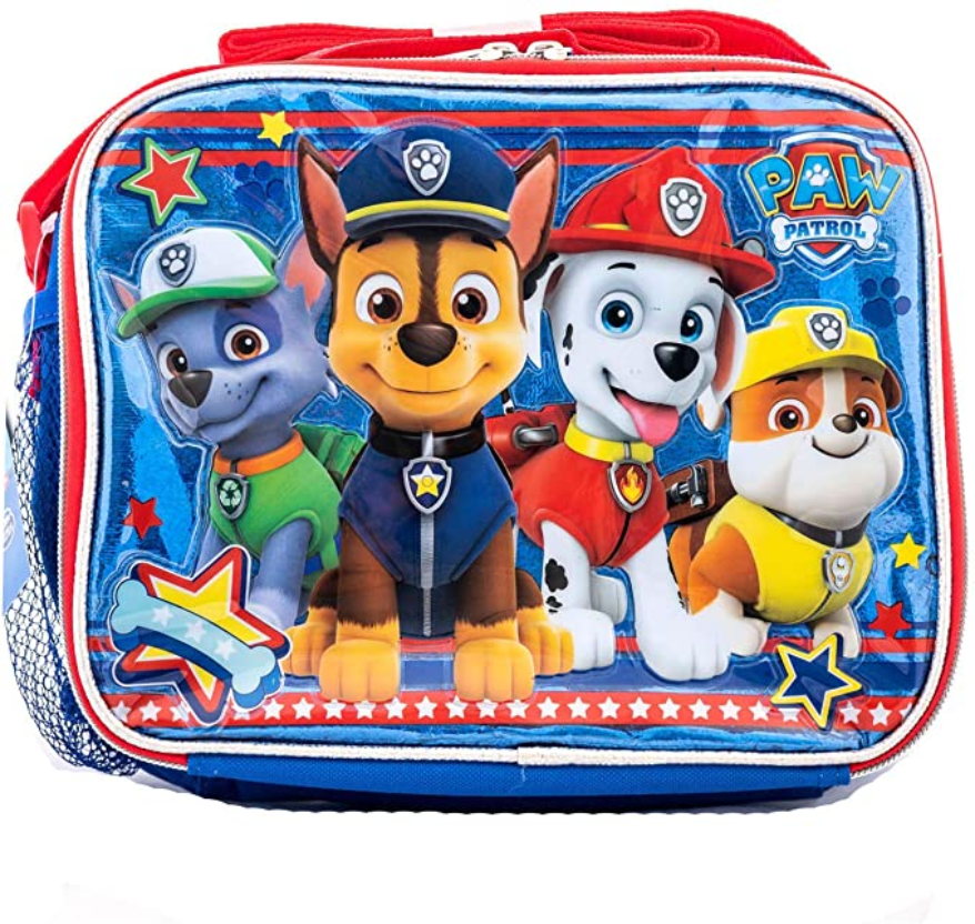 Details about   Nick Jr Paw Patrol Dual Insulated School Lunch Box Snack Bag 