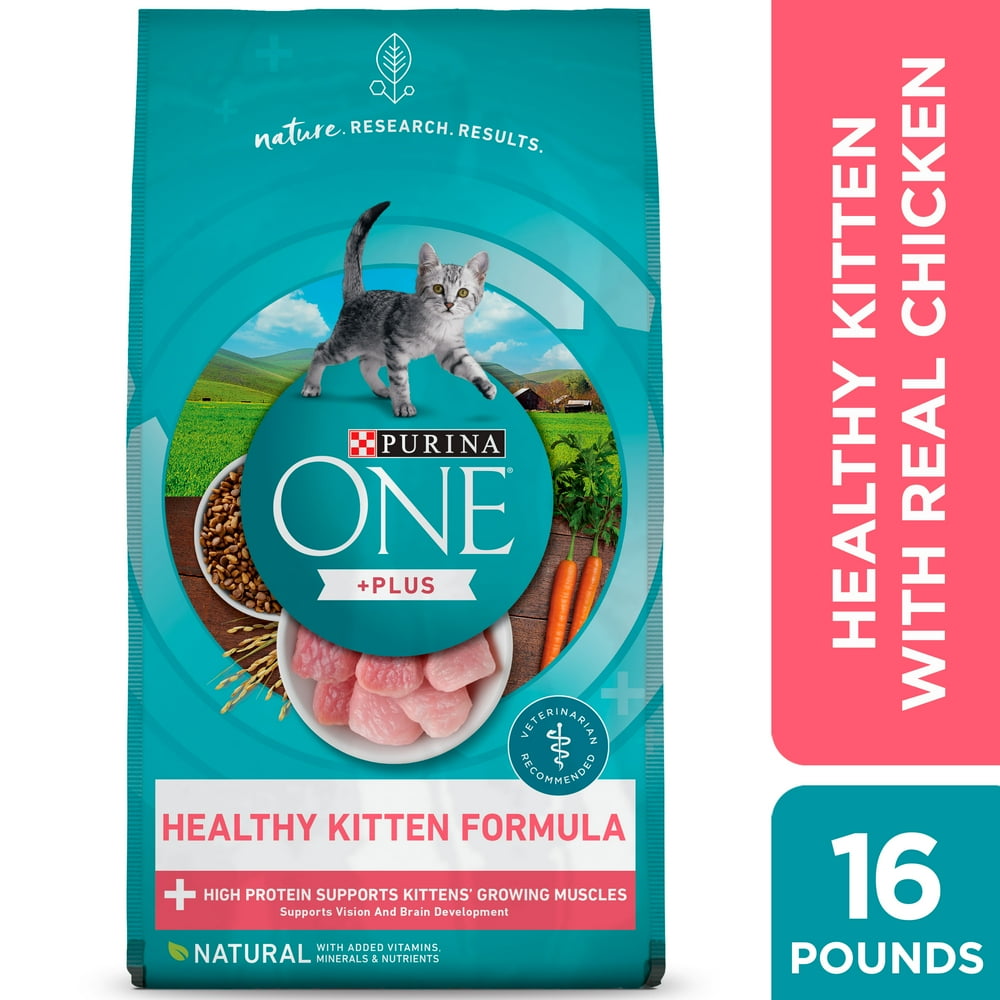 Purina ONE High Protein, Natural Dry Kitten Food, +Plus Healthy Kitten