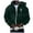 A Dark Green, variant on Jesus Hoodie for Men Vintage Cross Print Long Sleeve Zip Up Hoodies Casual Fall Winter Hooded Jacket Streetwear Relaxed Fit Workout Hoodies for Men