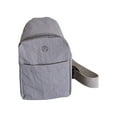 thumbnail image 2 of Bolsa impermeable de nylon para el pecho | Mochila cruzera ligera texturizada de color sólido | Bolso de hombro compacto resistente al desgaste 26,5x15,5x7cm | Accesorio versátil para deportes, 2 of 5