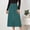 🔥 Green, variant on USSUMA Corduroy Button Mid-Calf High-Waist Skirt A-Line Pull-On Design With Front Buttons Rustic Workwear Style For Autumn Layering Weekend And Casual Wear