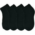 thumbnail image 2 of Glory Max Kids Baby Boys Girls Toddler Solid Ankle Socks Cotton Size 2-4 Years Black 12 Pairs, 2 of 4