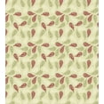 thumbnail image 3 of Ambesonne Paisley Duvet Cover Sets, Floral Leaf Pattern, 2-King, Red and Pale Green, 3 of 7