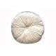 thumbnail image 1 of Cojín Decorativo Redondo ALTEREGO DESIGN Funda en Terciopelo Blanco, 1 of 3