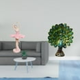 thumbnail image 2 of CarpNettore Graceful Ballerina Girl Figurine and Majestic Peacock Statue Resin Animal Sculpture Collection Elegant Birthday Gift Souvenir Tabletop Ornament for Office Study Room Bedroom Living, 2 of 8