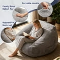 thumbnail image 4 of VENTOPYR Bean Bag Chair,Soft Foam Lazy Sofa Chair with Premium Memory Foam Filler for Living Room, Bedroom, Dorm, 4 of 7