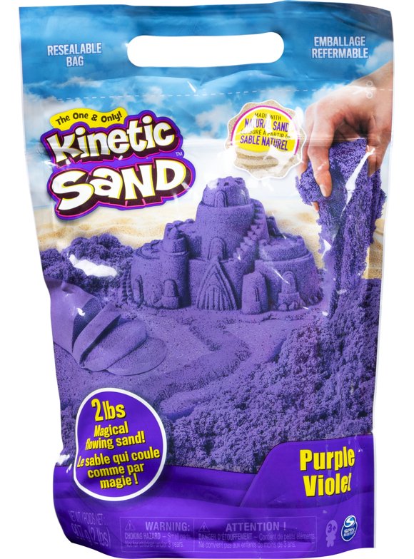 Kinetic Sand, The Original Moldable Sensory Play Sand Toys For Kids, Purple, 2 lb. Resealable Bag, Ages 3+
