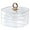 Clear, variant on ABPETE Jewelry Box, 3-Layer Acrylic Jewelry Organizer with Handle, Clear Jewelry Boxes for Women Girls, Make up Organizer, Jewelry Storage Holder (Green)