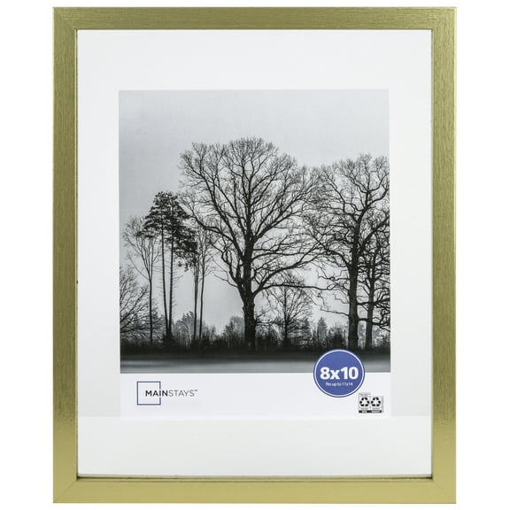 Mainstays – 8x10 Picture Frame – Gold Float Frame Linear Program Wall Photo Frame