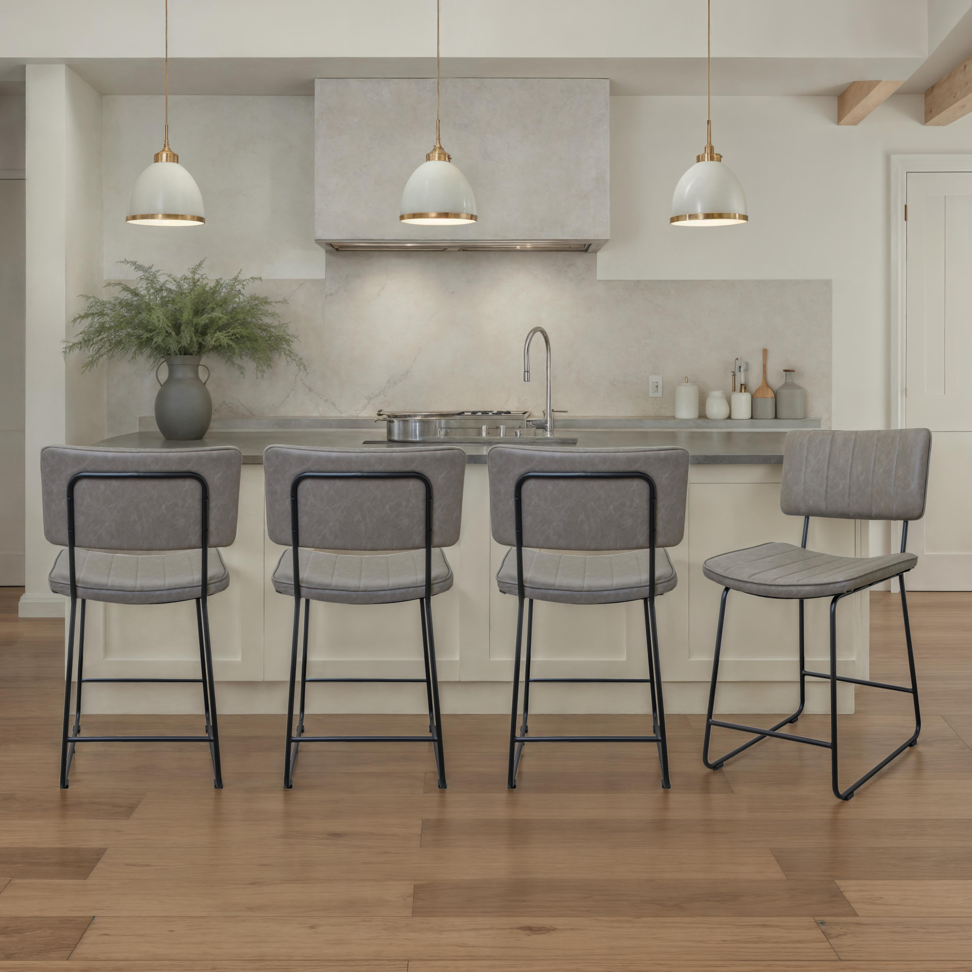 Steve Silver Tribeca Gray Counter Stool
