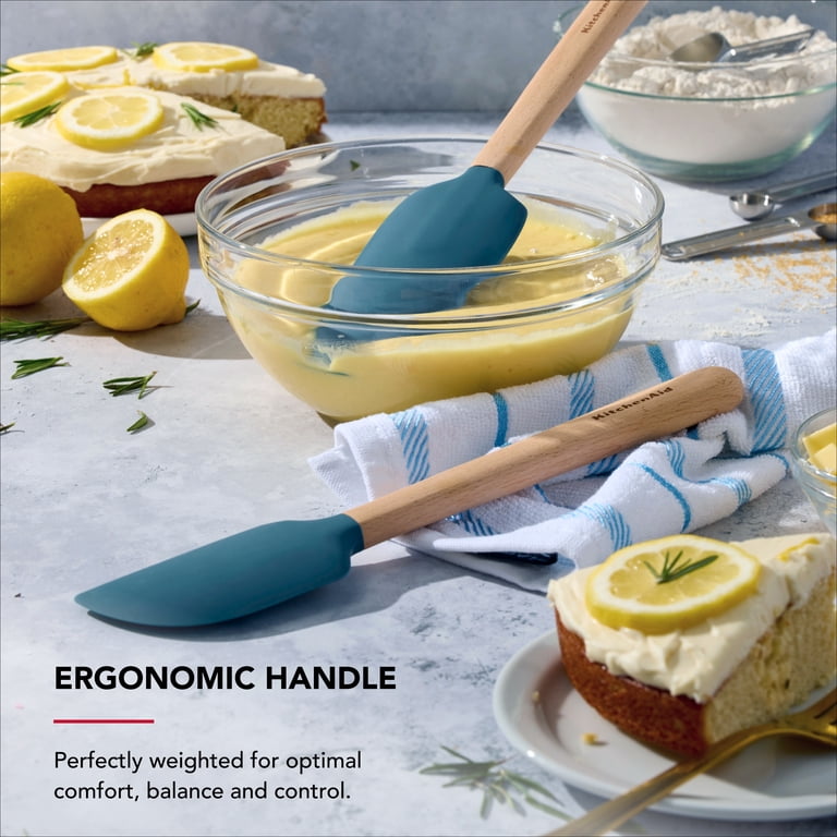 KitchenAid 2-Piece Silicone Mixing Spatula and Scraper Set for