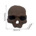thumbnail image 3 of Teissuly Halloween Imitated Human Skull Ceramic, Reusable Halloween Firepit Skull Fire Log, Fire Pits Halloween Decor for Home, BBQ, Party, Bonfire, Campfire, Fireplaces Teissuly WER202309200770, 3 of 9