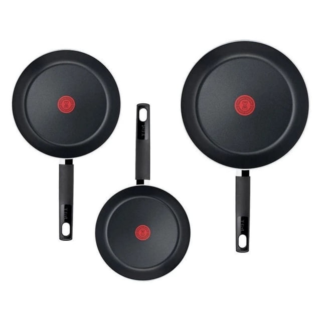 Juego 3Pz Sartenes T-fal Simply Cook Aluminio Rojo B5749182M