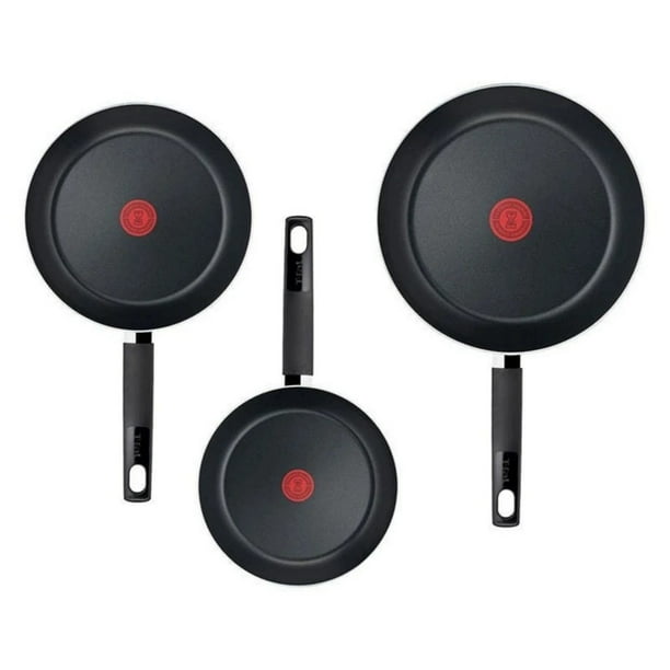 Juego 3Pz Sartenes T-fal Simply Cook Aluminio Rojo B5749182M