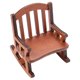 thumbnail image 4 of 1:12 Casa De Muñecas Muebles En Miniatura Mecedora De Madera Para Juguetes De Decoración De Casa De Muñecas, 4 of 7