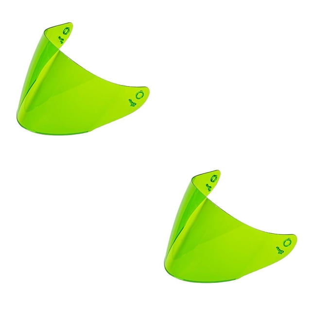 Sidaley Lente de visera de casco de motocicleta de moda para KYT GP colorido verde fluorescente 2piezas