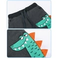 thumbnail image 4 of Tiijoy Toddler Boys Dinosaur Print Sweatpants Drawstring Pull-On Sport Jogger Pants, Sizes 2-3, 4 of 5