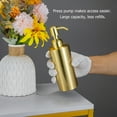 thumbnail image 2 of SHSLING Stainless Steel Gold Soap Dispenser for Bathroom and Kitchen - Hand Soap, Detergent, or Lotion Dispenser, 2 of 5