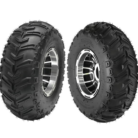 7 Inch 16x8-7 ATV Wheel Tire 16x8x7 Go-Kart Quad Tubeless Tire and Rim 4PR Aluminum Rim 3 Bolt Off Road Tire for UTV Mini Bike Go Cart Golf Cart Lawn & Garden Mower 110cc 125cc (2)